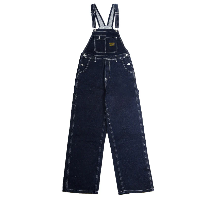 Men's Retro Casual Striped Denim Jumpsuit - Image 5