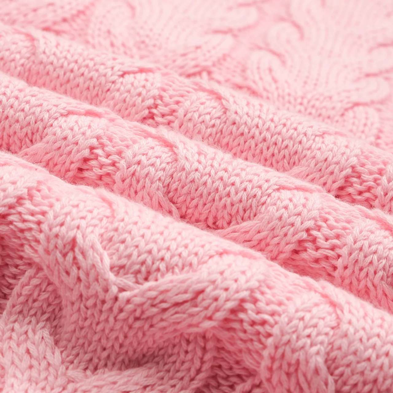 Men's twist knitted pink retro knitwear - Image 2