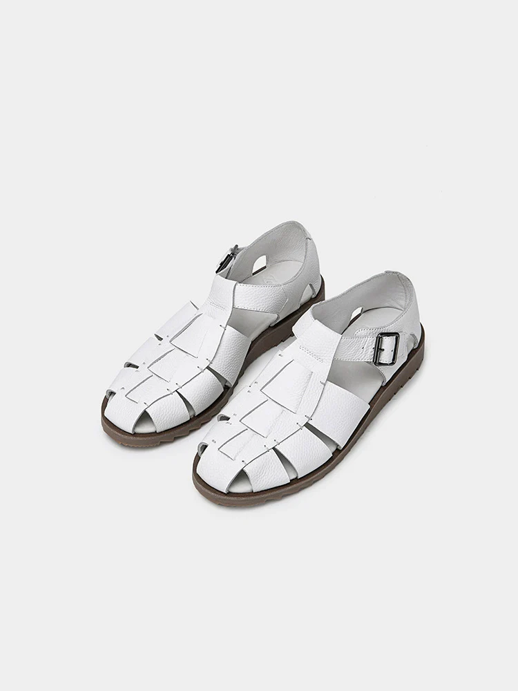 Men's Vintage Versatile Handmade Casual Gurkha Sandals Roman Sandals - Image 11