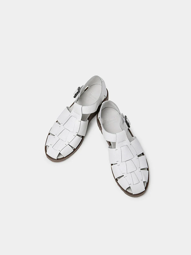 Men's Vintage Versatile Handmade Casual Gurkha Sandals Roman Sandals - Image 13