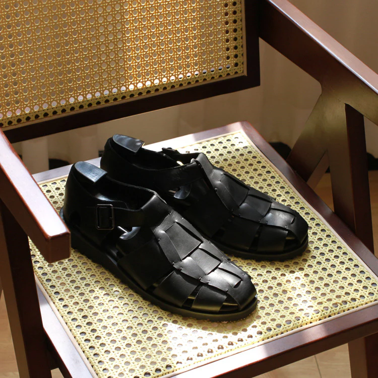 Men's Vintage Versatile Handmade Casual Gurkha Sandals Roman Sandals - Image 15