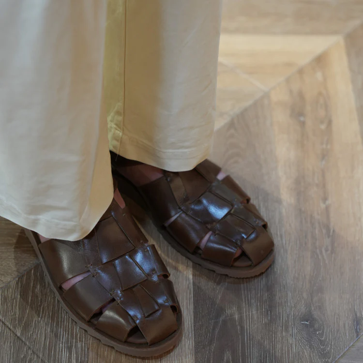 Men's Vintage Versatile Handmade Casual Gurkha Sandals Roman Sandals - Image 4