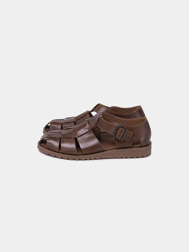 Men's Vintage Versatile Handmade Casual Gurkha Sandals Roman Sandals - Image 8