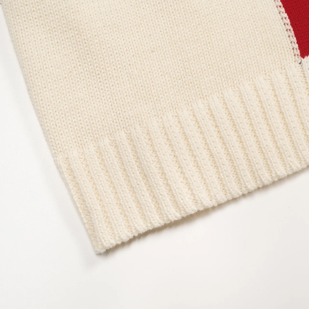 Men's white apricot 1969 jacquard vintage knitwear - Image 5