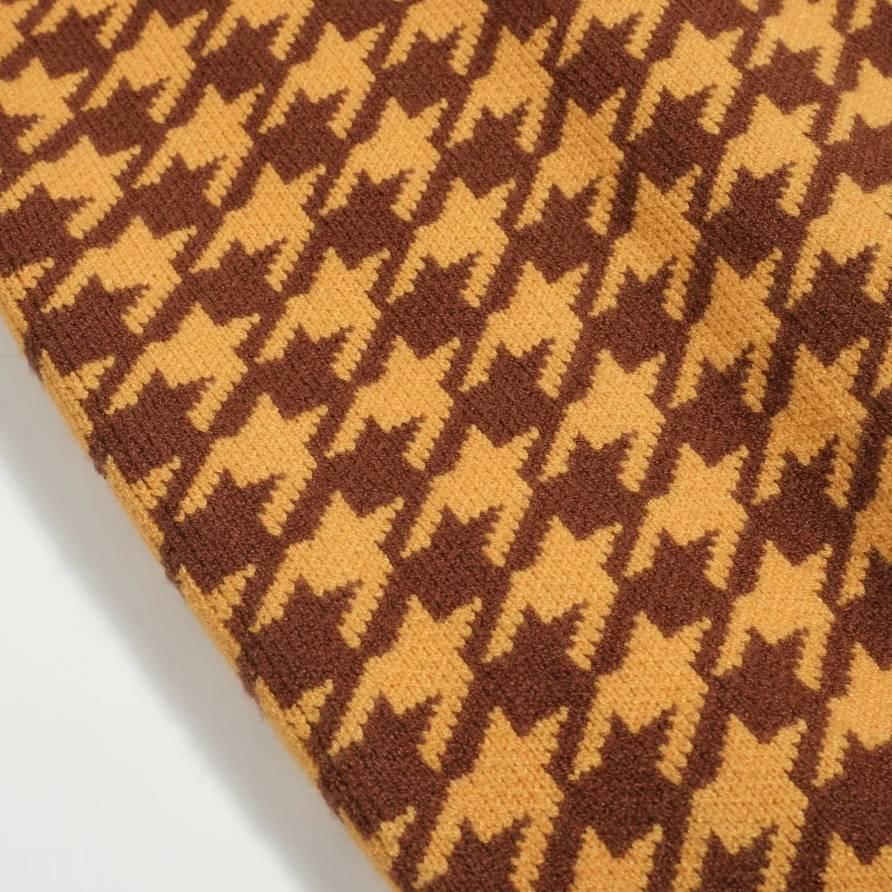 Men's yellow primrose jacquard sweater jacket - Image 2