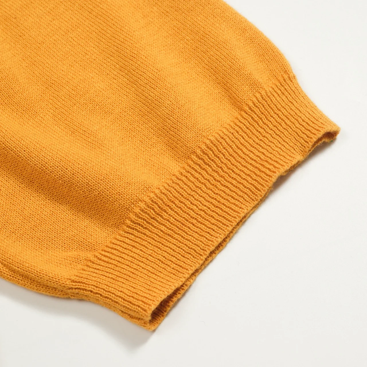 Men's yellow tiger Jacquard vintage knit polo shirt - Image 4