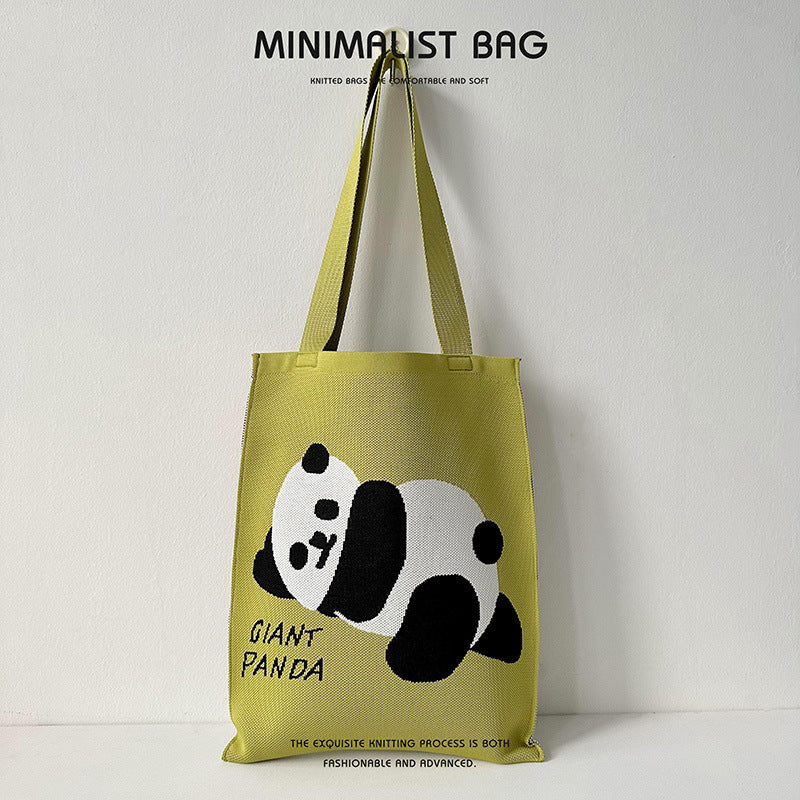 Panda-Cat Knitted Shoulder Bag - Image 29