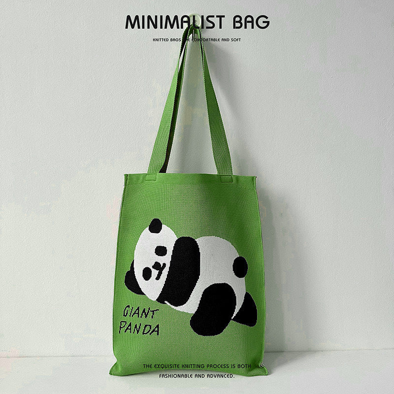 Panda-Cat Knitted Shoulder Bag - Image 32
