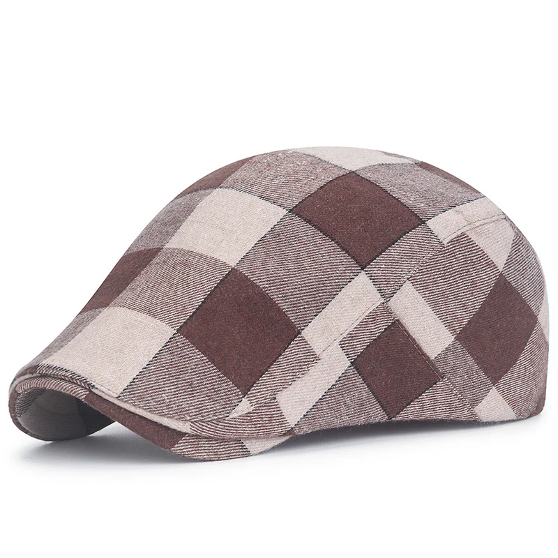 Plaid Retro Versatile Cap - Image 8
