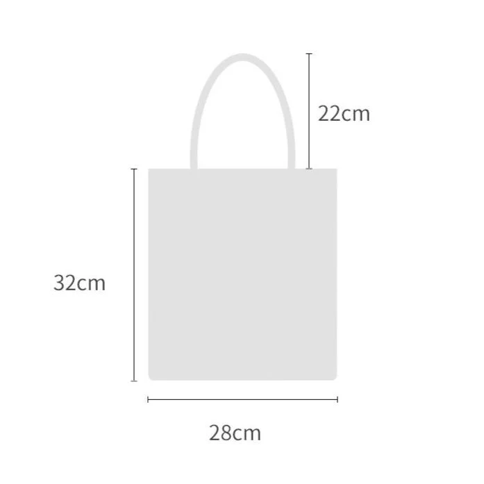 Solid color knitted tote bag - Image 2