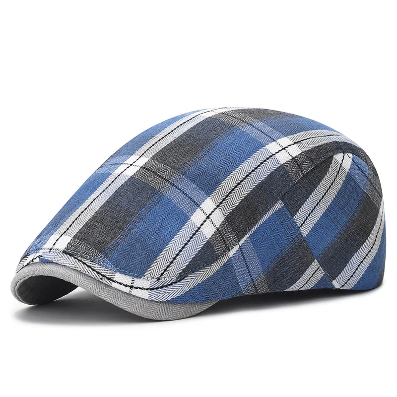 Vintage plaid cap for men - Image 6