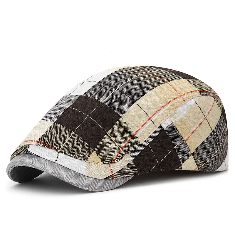 Vintage plaid cap for men - Image 7