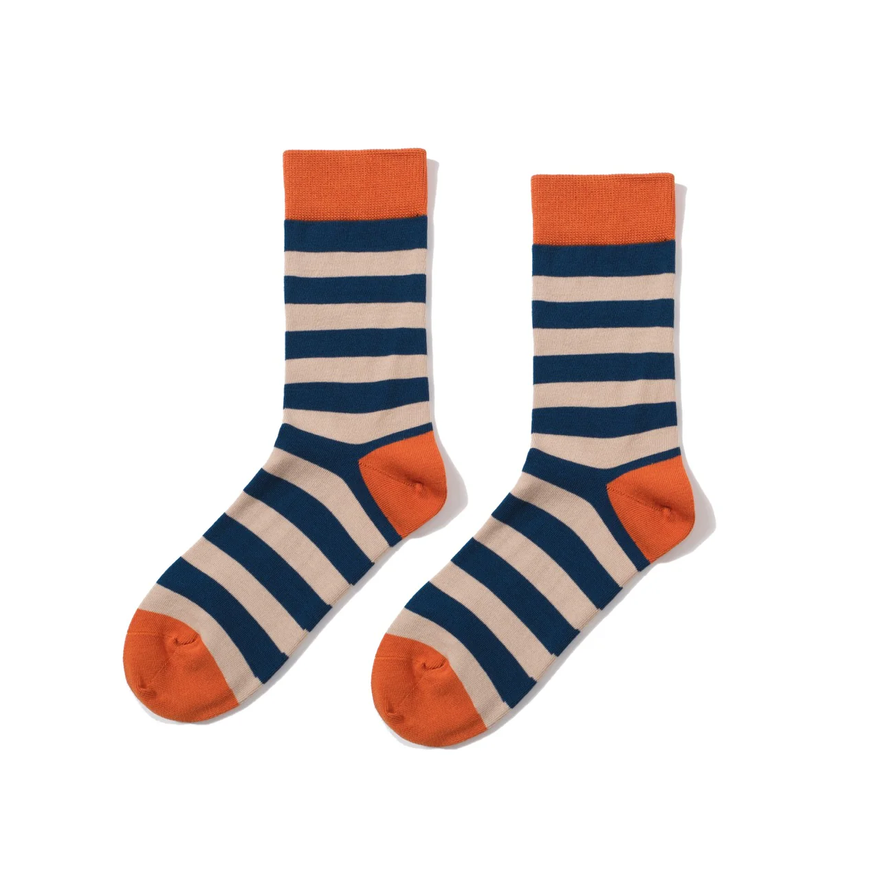 Striped Mid-Calf Length Socks Men's Cotton Socks - Image 11