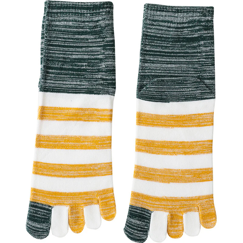 Thickened men's autumn and winter cotton sweat-absorbing five-finger socks - Image 5