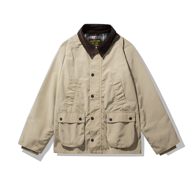 Waterproof hunting oil wax jacket trench coat tooling jacket - Image 6