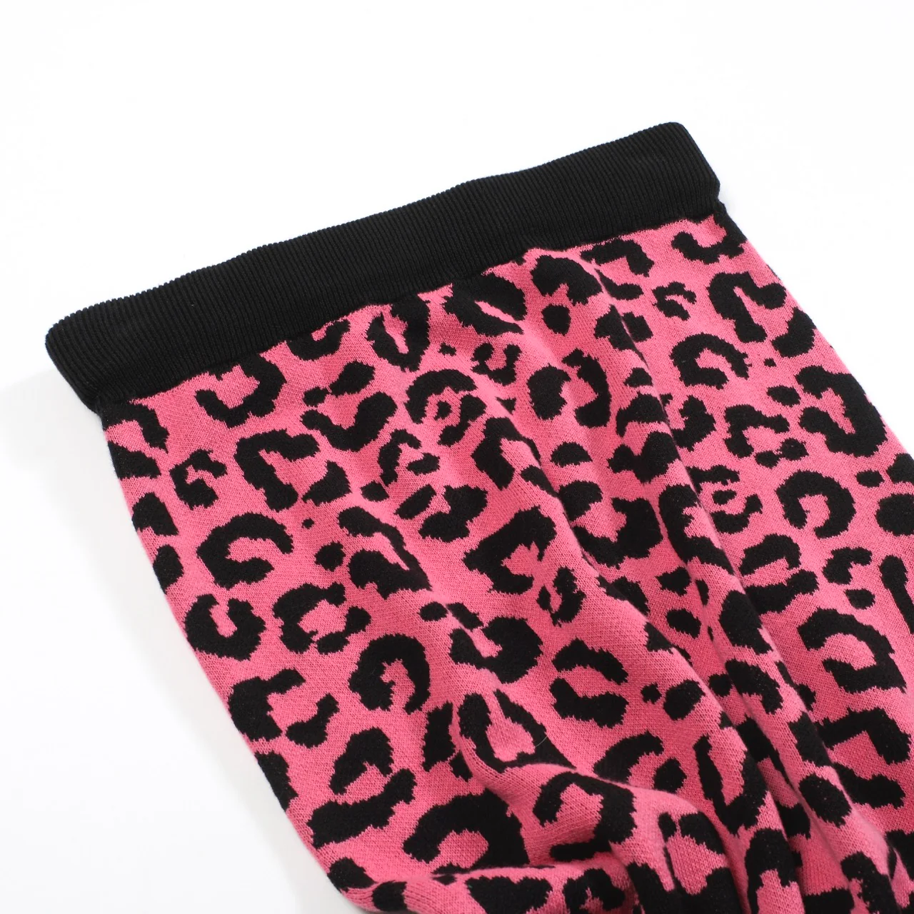 Women’s Green Leopard Print Knit Set with Pink Leopard Graphic - Image 21