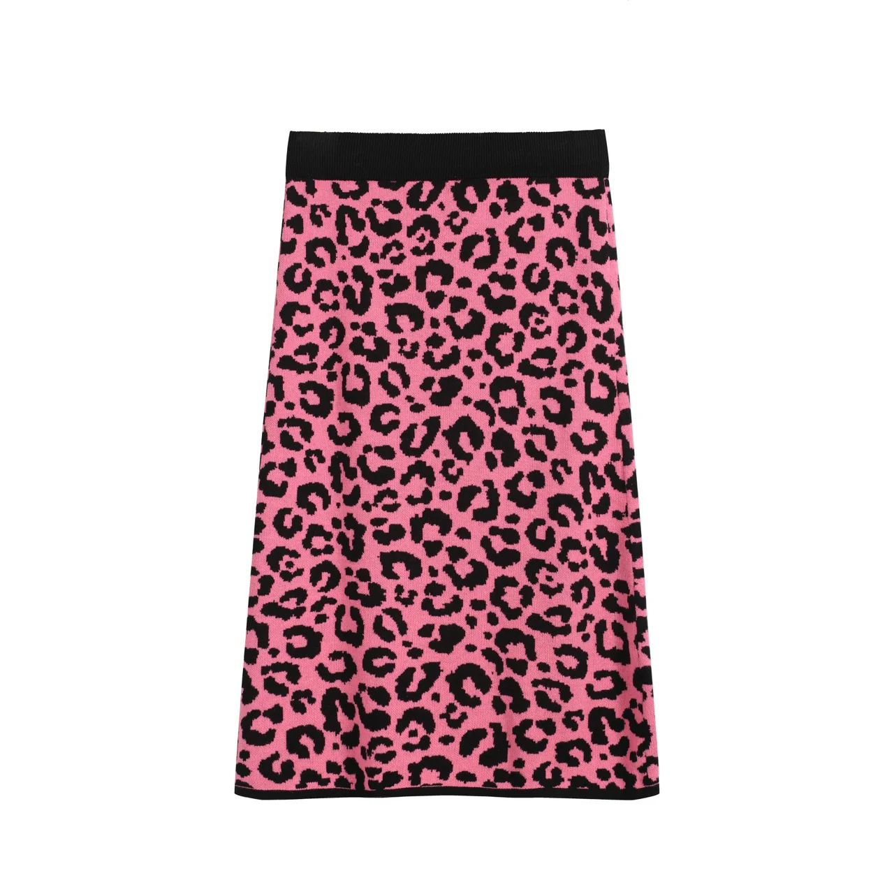 Women’s Green Leopard Print Knit Set with Pink Leopard Graphic - Image 5