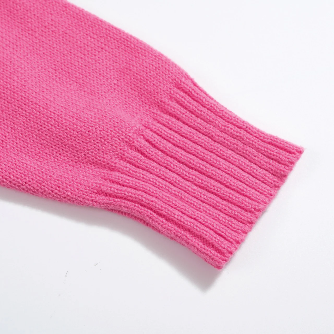 Women’s Hot Pink French Bulldog Sweater – Quirky Knit with Glasses Dog Motif - Image 6
