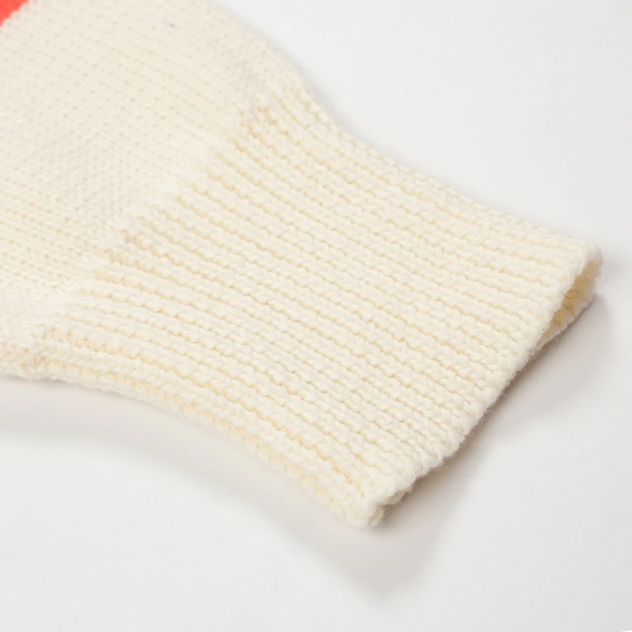 Women retro cream white twisted knit jacquard knitwear - Image 7