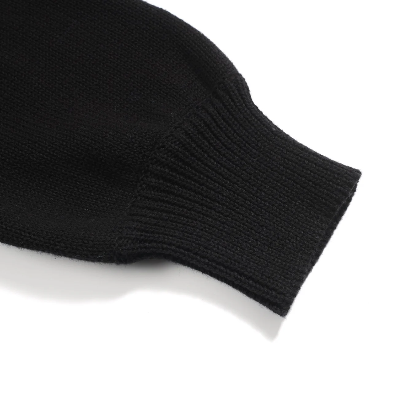 Women's black bird vintage bubble sleeve knitwear - Image 6