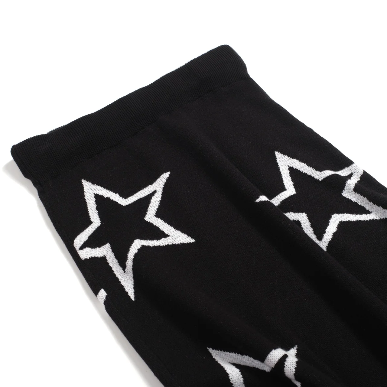 Women's black heart star vintage knit skirt - Image 10