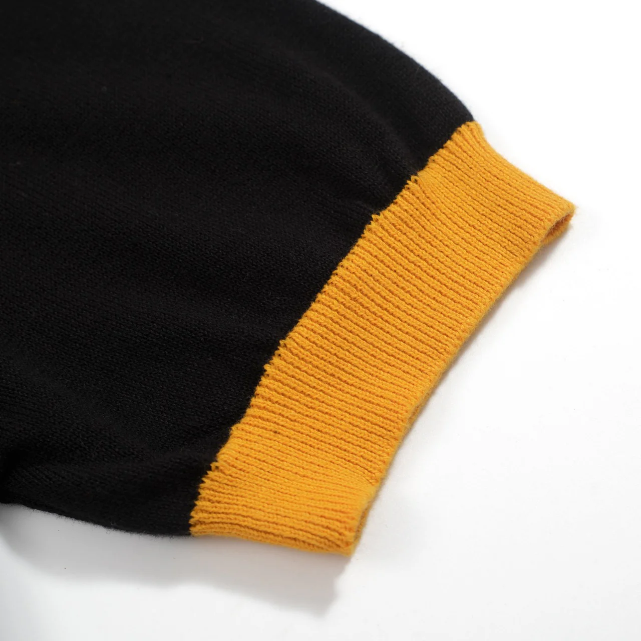 Women's Black Knitted T-shirt With Sun - Image 5