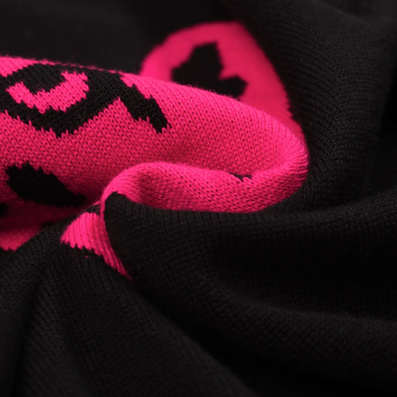 Women's black leopard jacquard vintage knitwear - Image 7