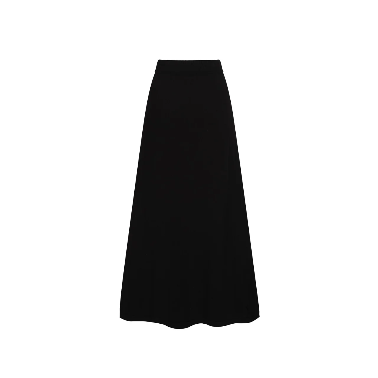 Women's black lightning jacquard knit skirt - Image 3