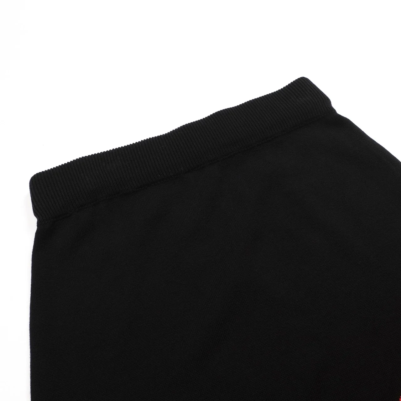 Women's black lightning jacquard knit skirt - Image 4