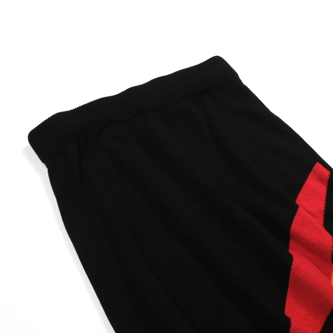 Women's black lightning jacquard knit skirt - Image 8
