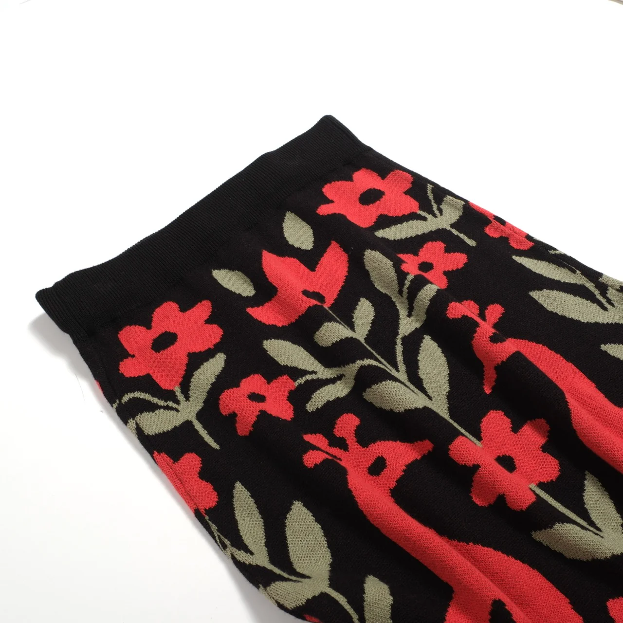 Women's black phoenix vintage knit skirt - Image 10