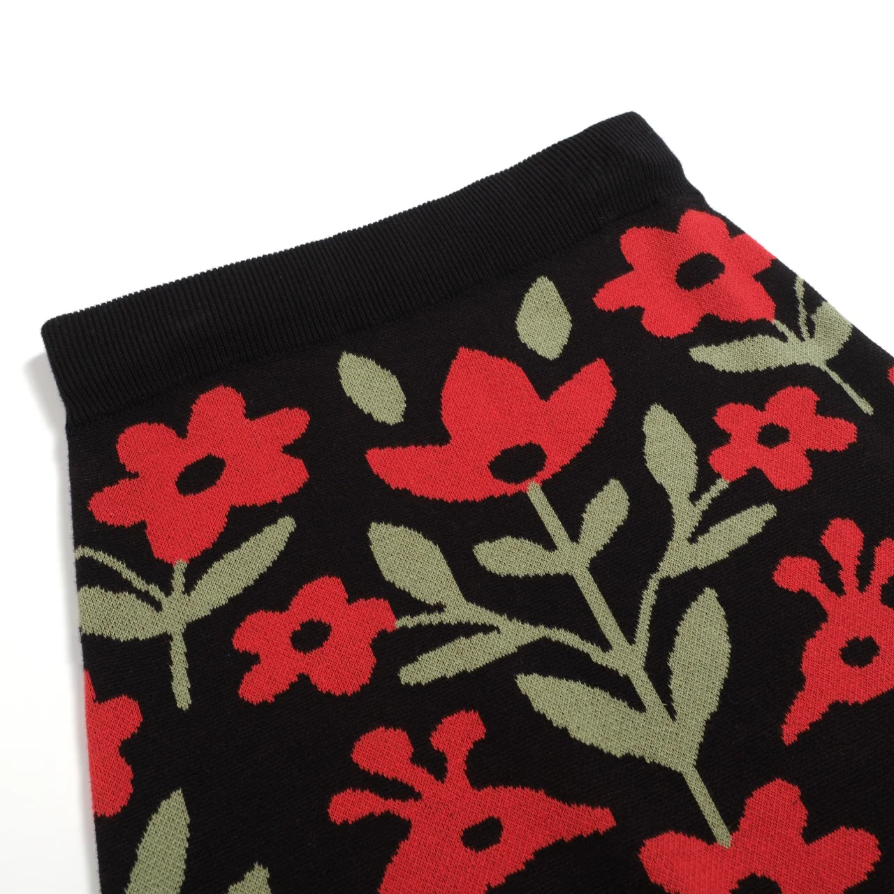 Women's black phoenix vintage knit skirt - Image 4