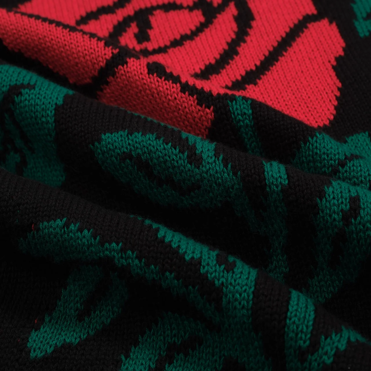 Women's black rose vintage bubble sleeve knitwear - Image 10