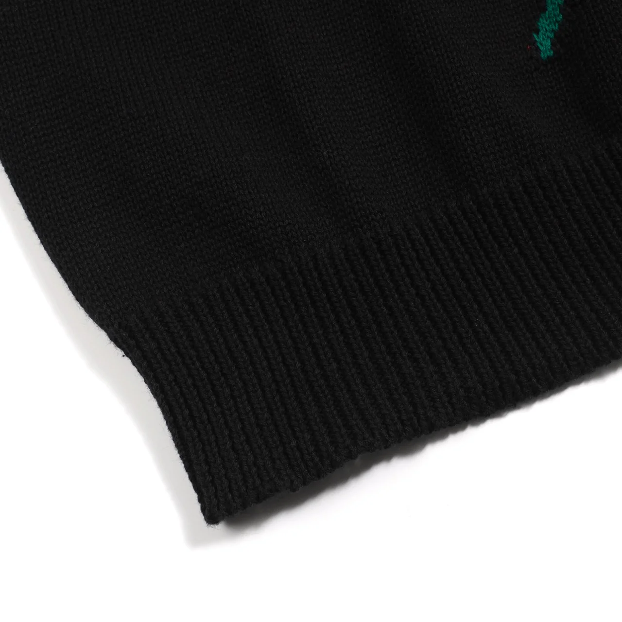 Women's black rose vintage bubble sleeve knitwear - Image 5