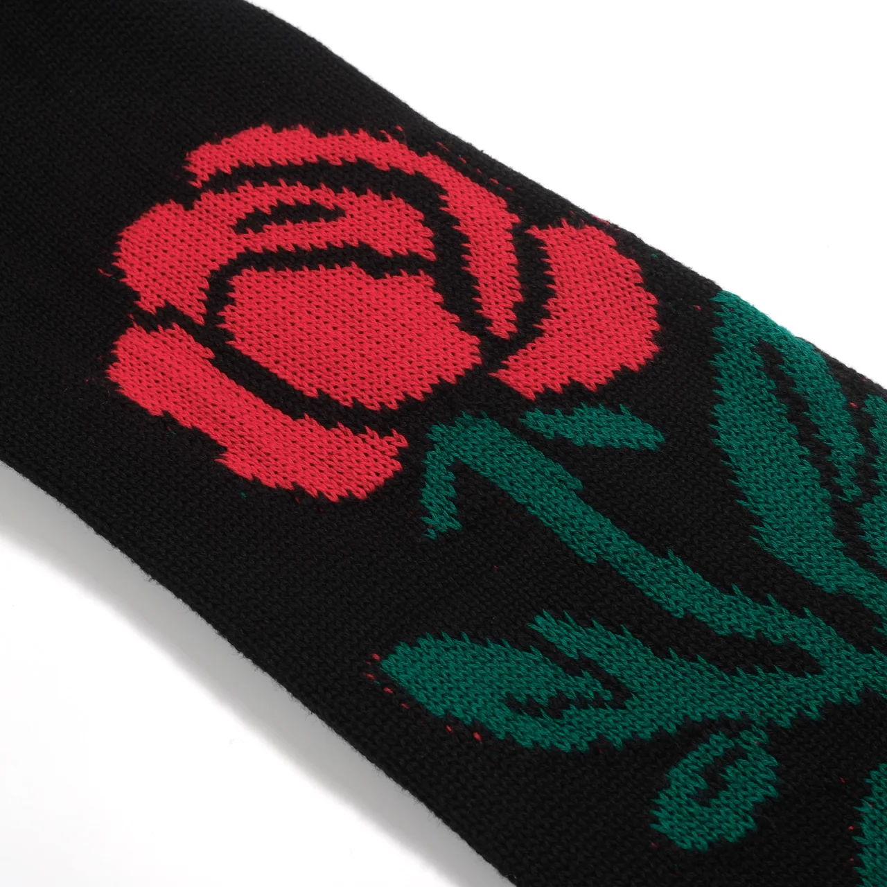 Women's black rose vintage bubble sleeve knitwear - Image 6
