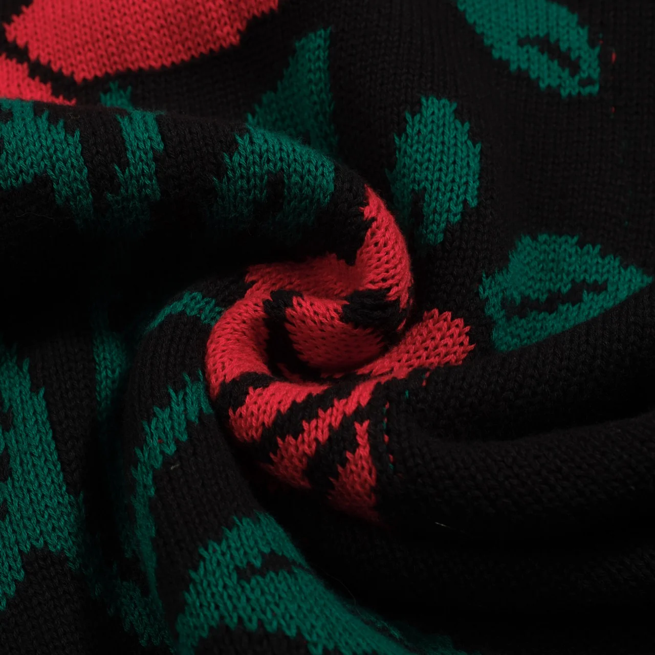 Women's black rose vintage bubble sleeve knitwear - Image 9