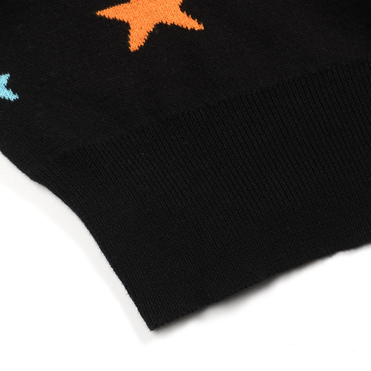 Women's black star moon jacquard knitwear - Image 7