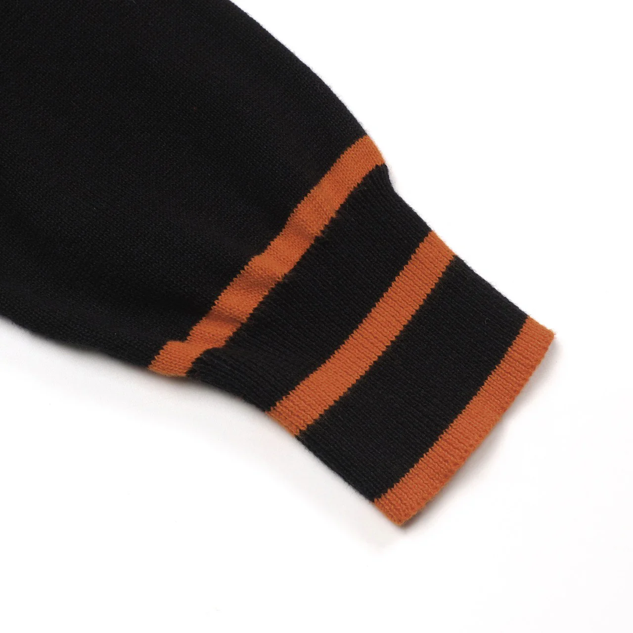 Women's black street art retro fashion knit polo shirt - Image 5
