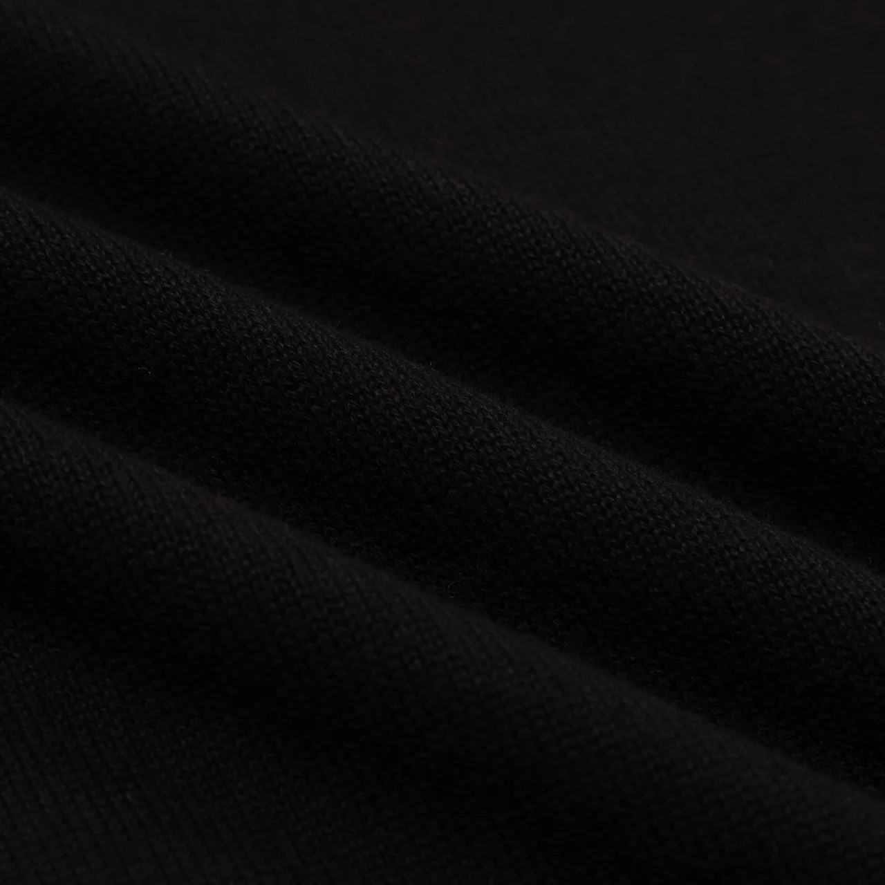 Women's black street art retro fashion knit polo shirt - Image 6