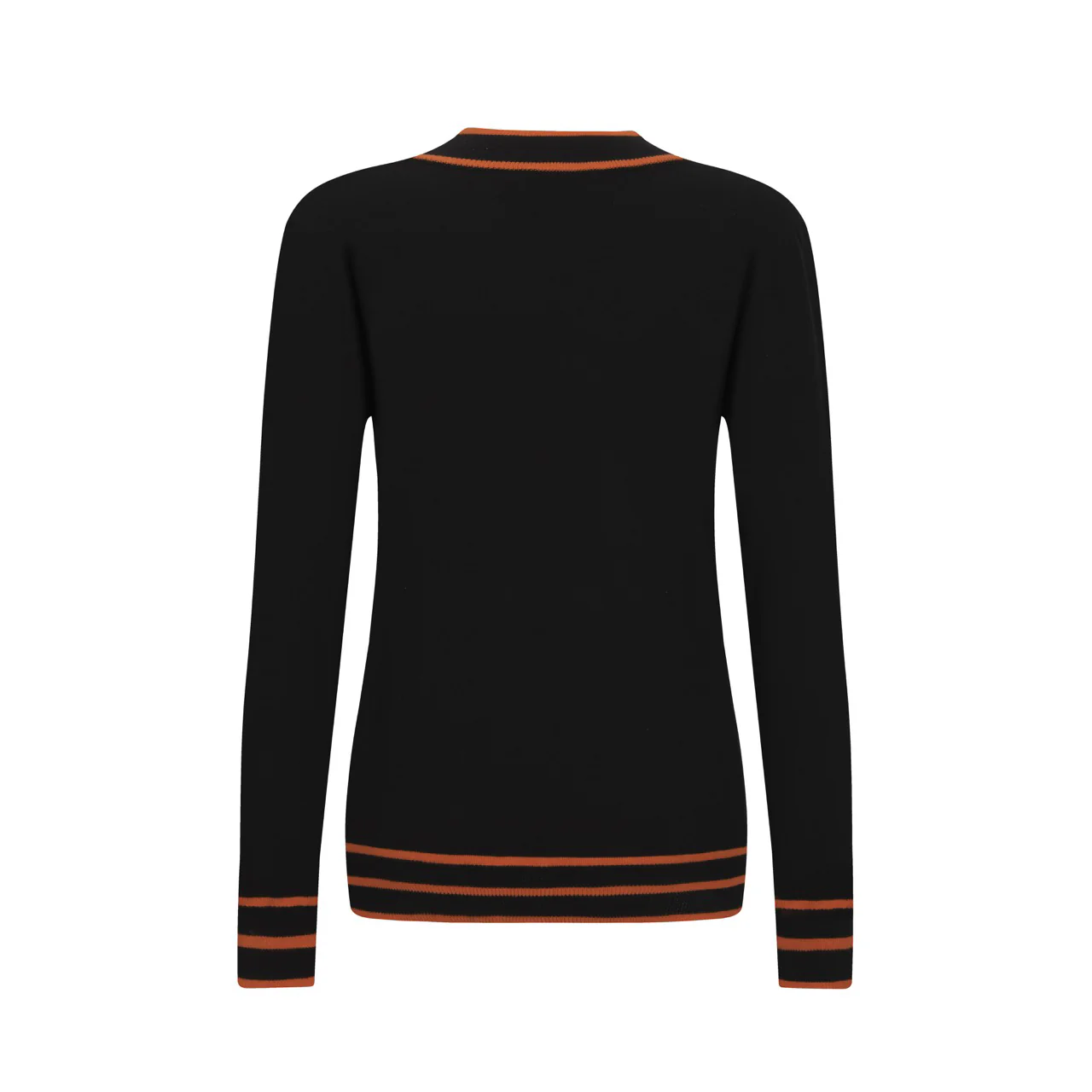 Women's black street art retro fashion knit polo shirt - Image 7