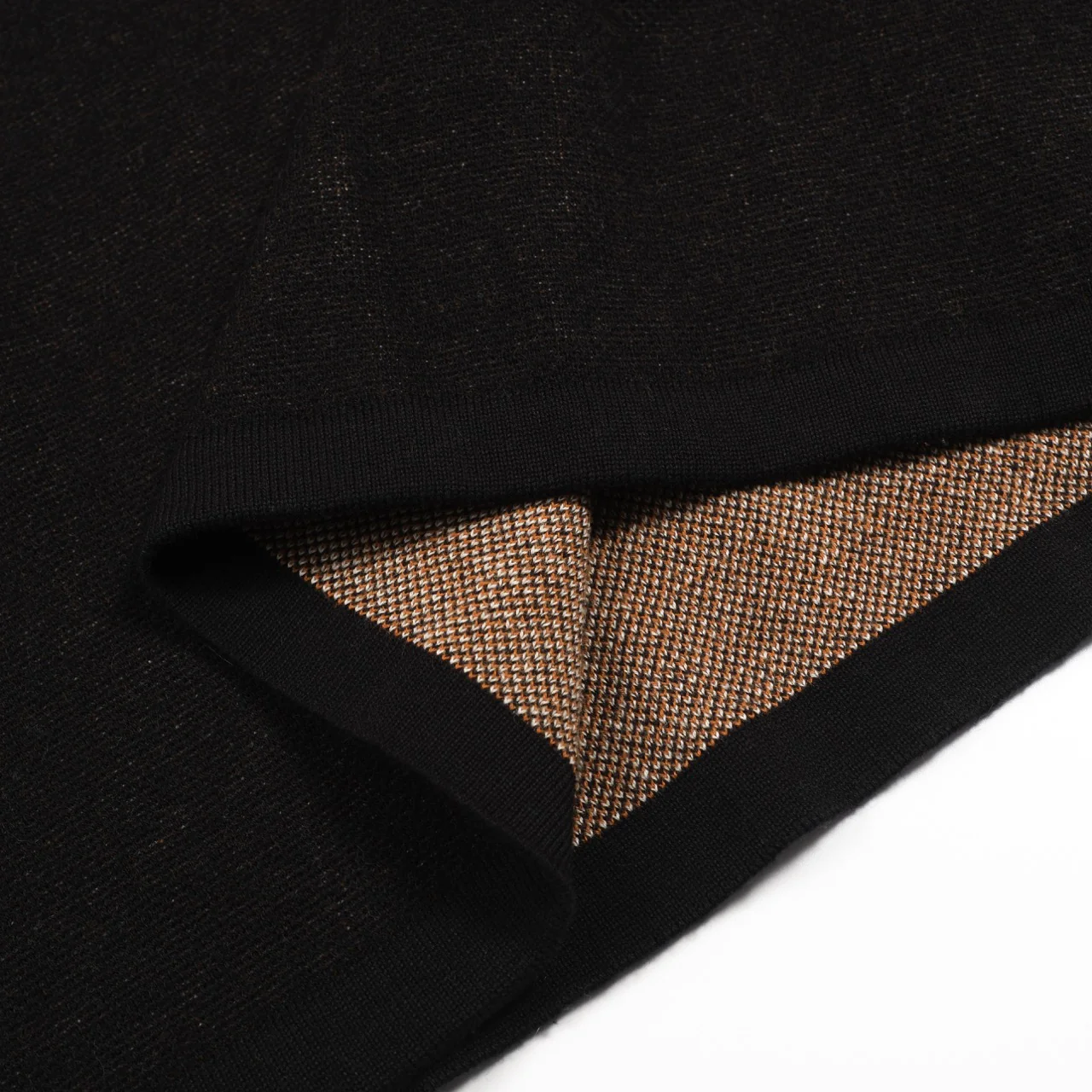 Women's black tiger print vintage knit skirt - Image 6