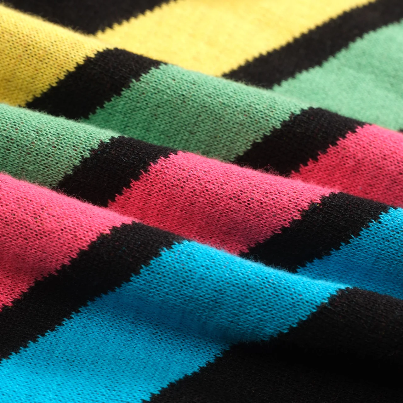 Women's black vintage diagonal stripe knitwear - Image 2