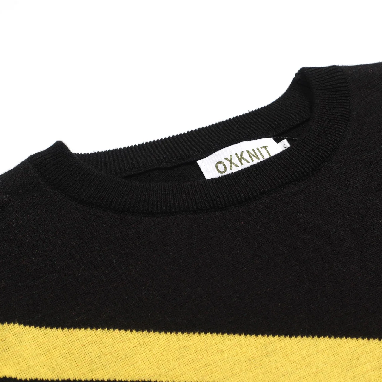 Women's black vintage diagonal stripe knitwear - Image 4