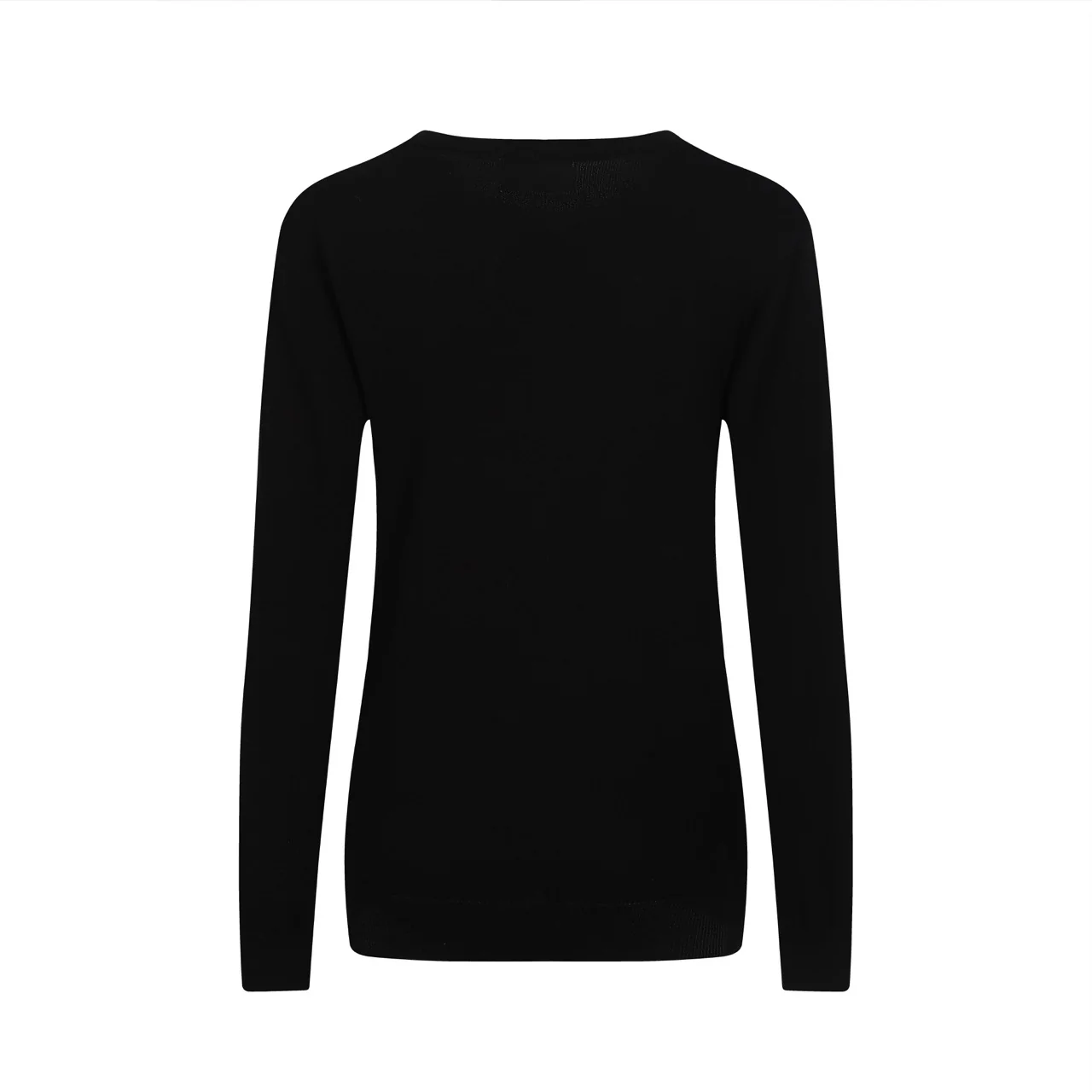 Women's black vintage pattern striped knitwear - Image 3