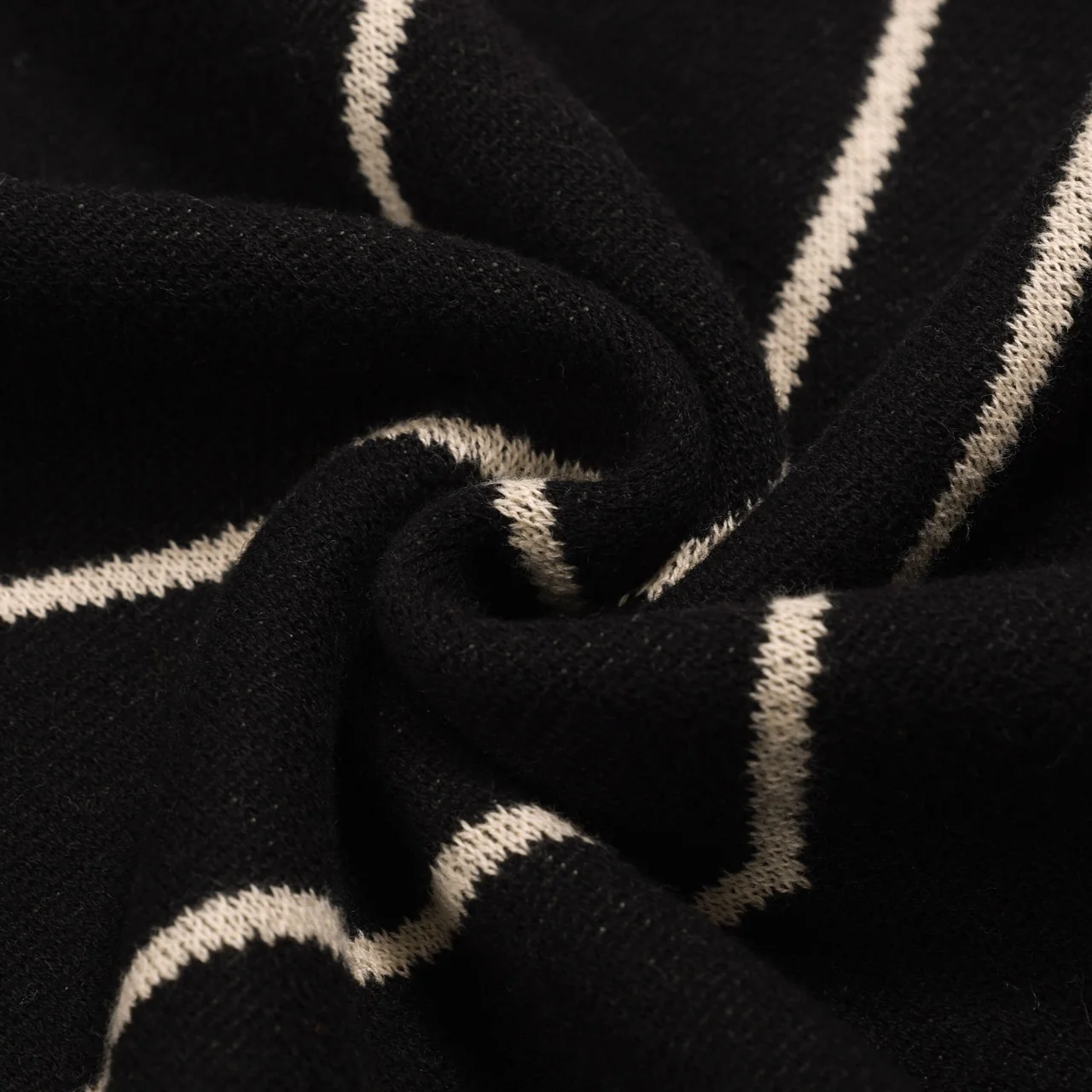 Women's black vintage period casual knit skirt - Image 8