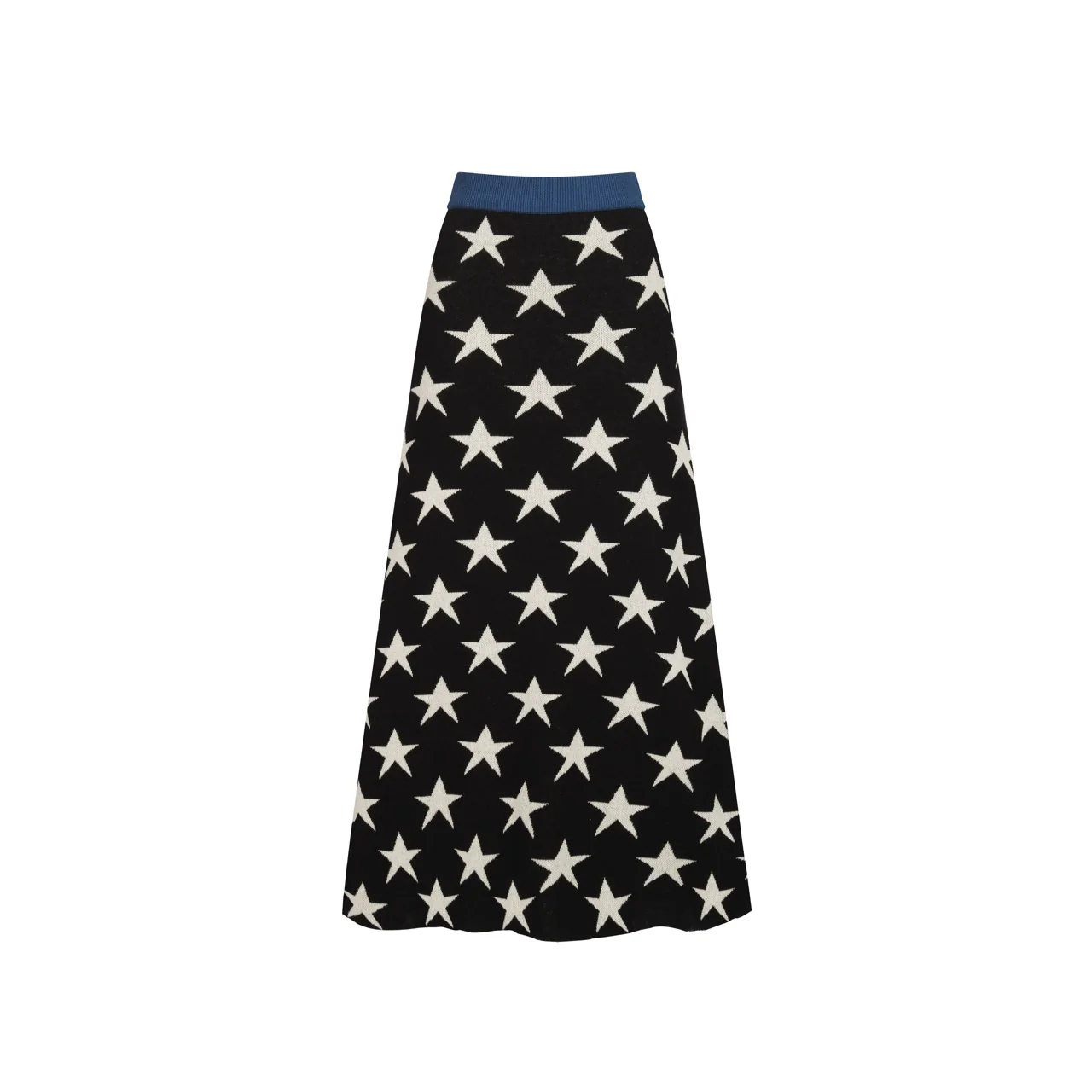 Women's black vintage star cheetah street fashion jacquard knit set - Image 5