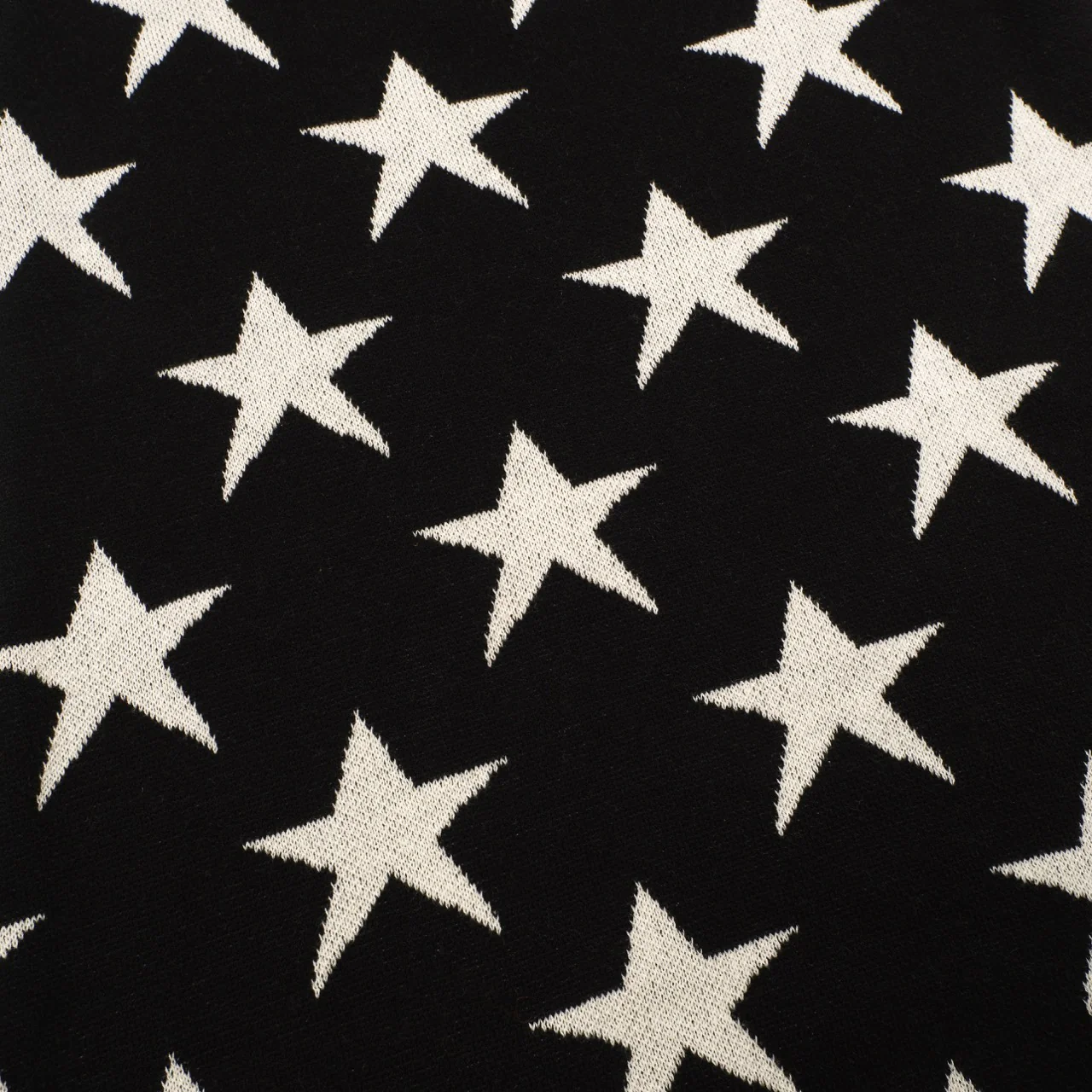 Women's black vintage star cheetah street fashion jacquard knit set - Image 7