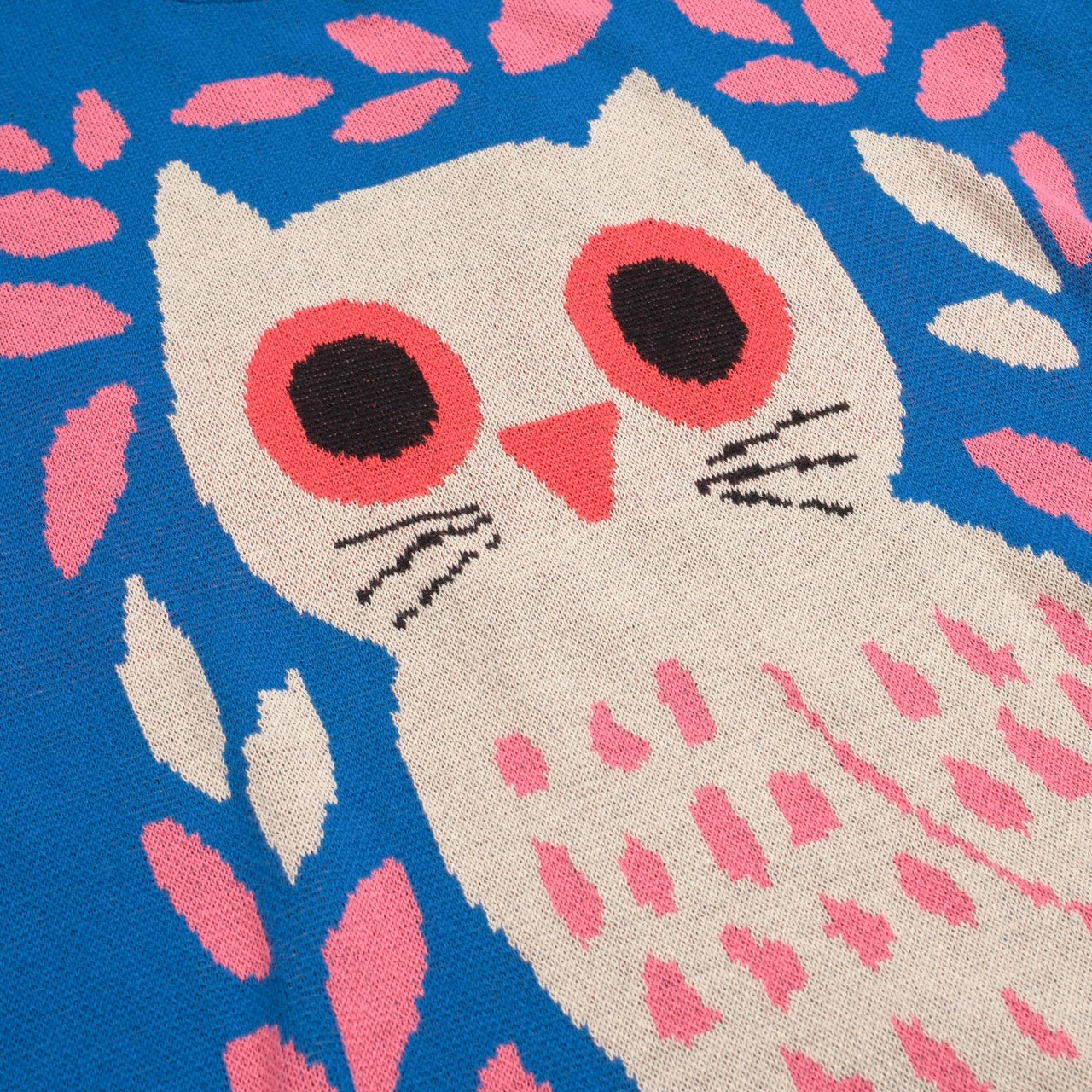 Women's blue bird animal jacquard knitwear - Image 2