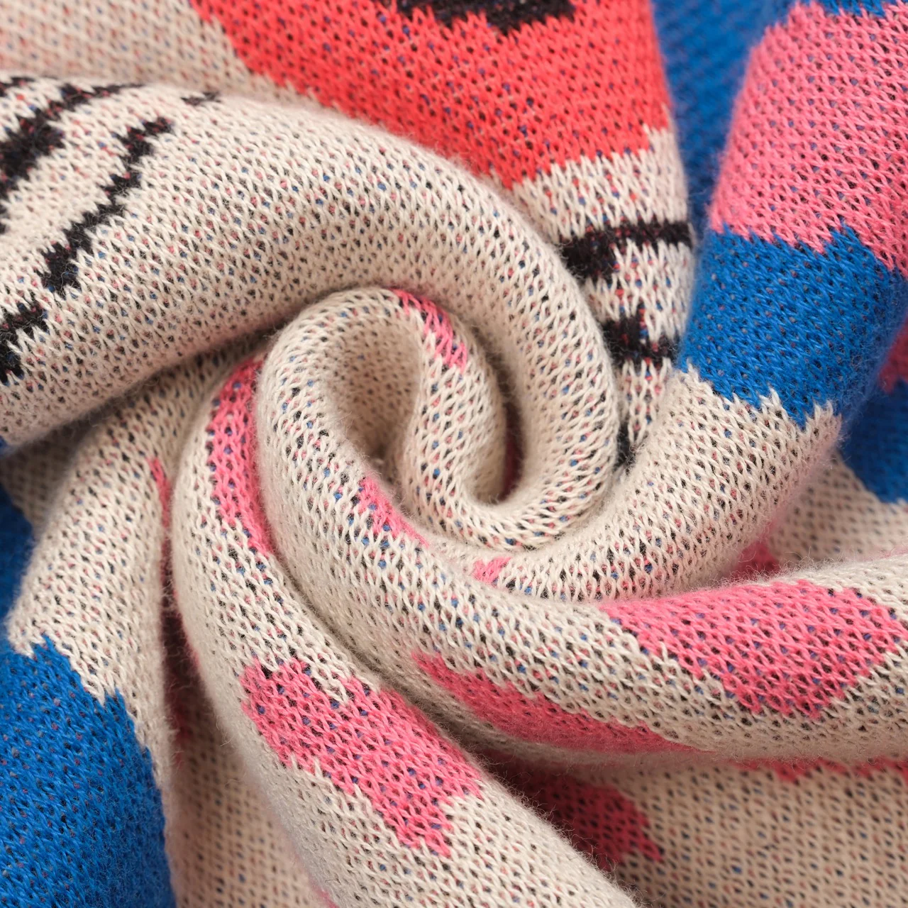 Women's blue bird animal jacquard knitwear - Image 8