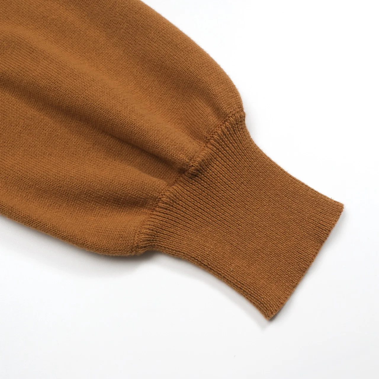 Women's brown magpie V-neck puffed sleeve knitwear - Image 7